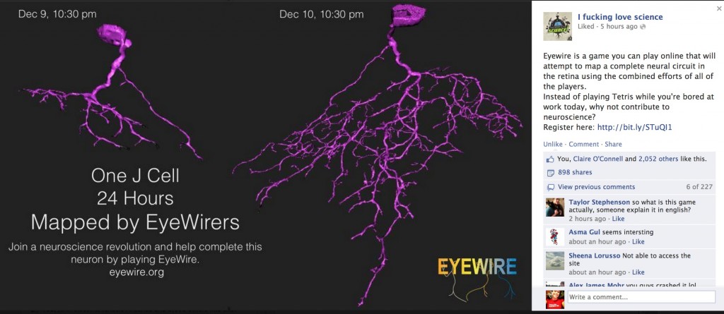 EyeWire Facebook IFLS