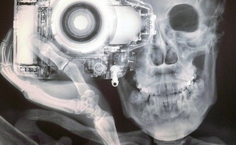 xray camera and head by Nick Veasey