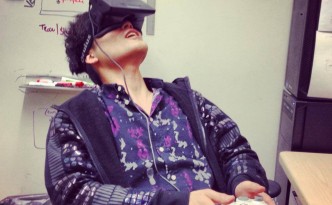 Sebastian Seung in Oculus rift